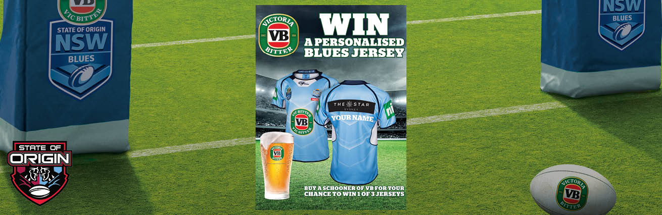 win a personalised blues jersey