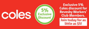 Coles 5% Member Discount