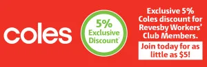 Coles 5% Member Discount